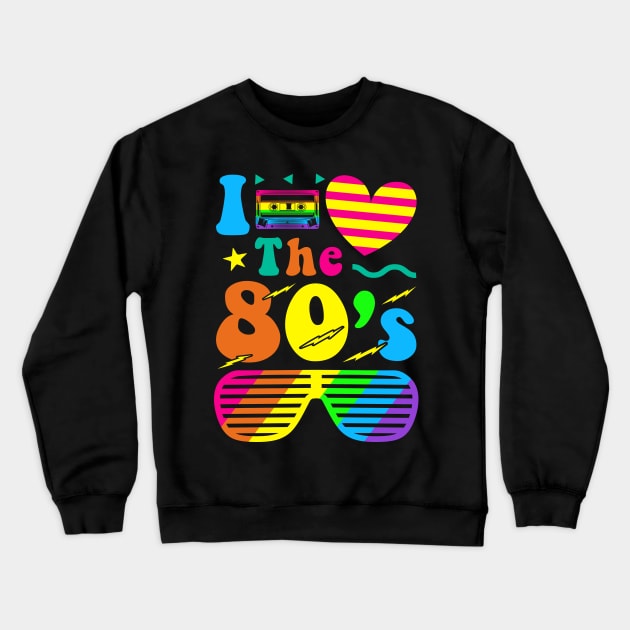 I love the 80s retro vintage nostalgic gift Crewneck Sweatshirt by BadDesignCo